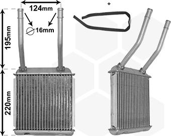 TQ TQ-37006132 - Heat Exchanger, interior heating car-mod.net