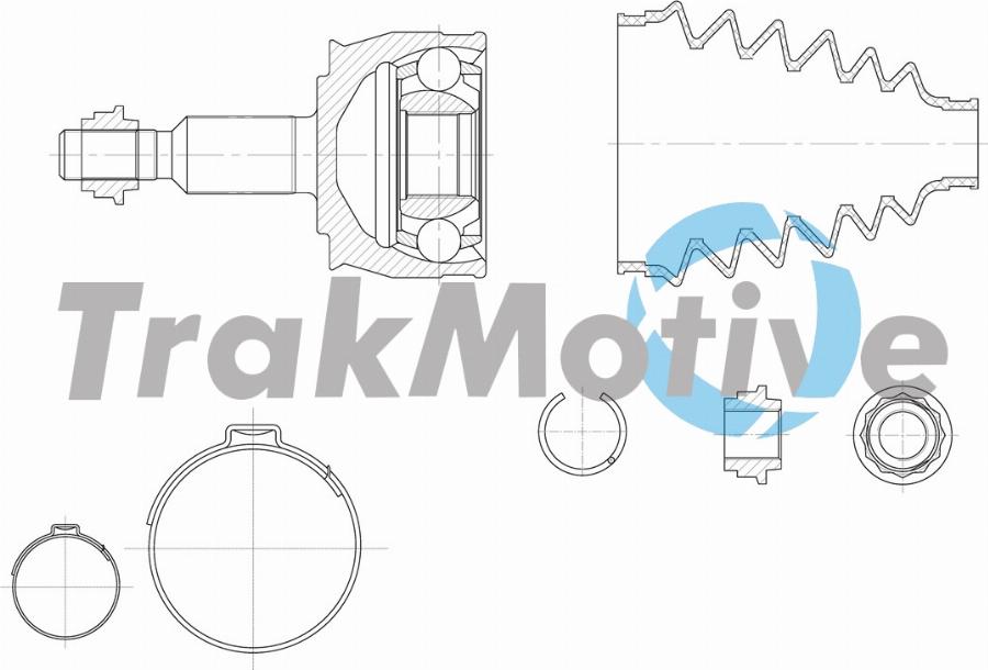 TrakMotive 40-0974 - CV Joint Kit, drive shaft car-mod.net