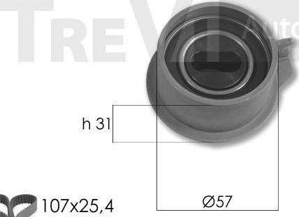 Trevi Automotive KD1428 - Timing Belt Set car-mod.net