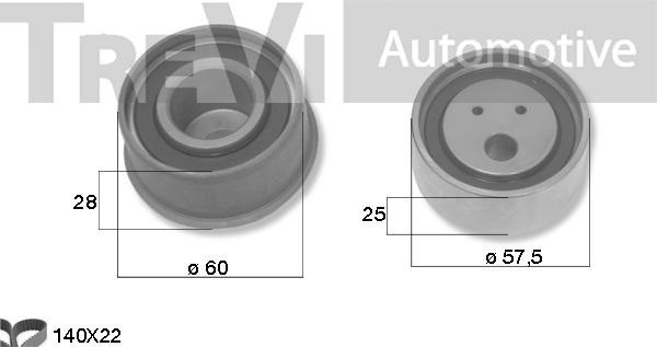 Trevi Automotive KD1472 - Timing Belt Set car-mod.net