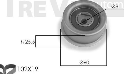 Trevi Automotive KD1045 - Timing Belt Set car-mod.net