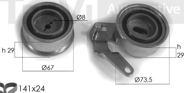 Trevi Automotive KD1072 - Timing Belt Set car-mod.net