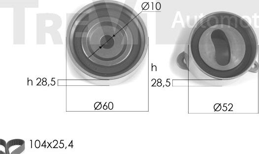 Trevi Automotive KD1149 - Timing Belt Set car-mod.net