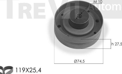 Trevi Automotive KD1110 - Timing Belt Set car-mod.net