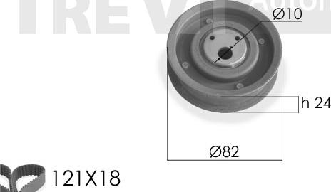 Trevi Automotive KD1173 - Timing Belt Set car-mod.net