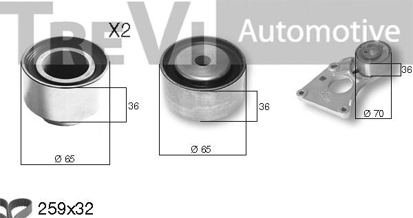 Trevi Automotive KD1366 - Timing Belt Set car-mod.net
