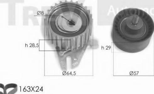 Trevi Automotive KD1254 - Timing Belt Set car-mod.net