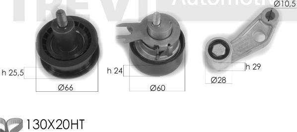 Trevi Automotive KD1256 - Timing Belt Set car-mod.net