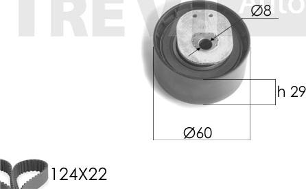 Trevi Automotive KD1208 - Timing Belt Set car-mod.net