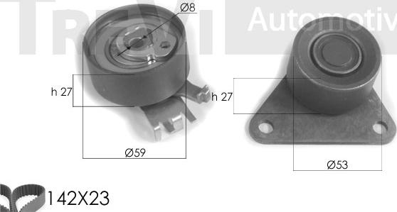 Trevi Automotive KD1234 - Timing Belt Set car-mod.net