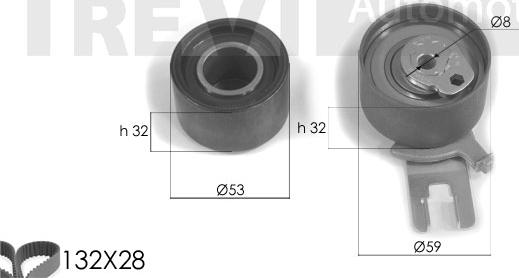 Trevi Automotive KD1236 - Timing Belt Set car-mod.net
