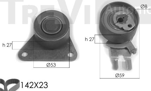 Trevi Automotive KD1237 - Timing Belt Set car-mod.net