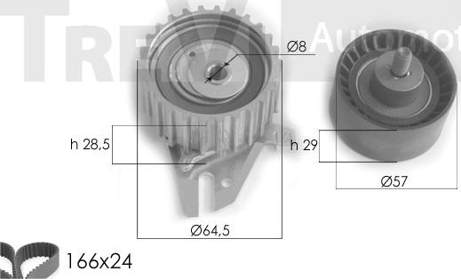 Trevi Automotive KD1225 - Timing Belt Set car-mod.net