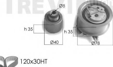 Trevi Automotive KD1221 - Timing Belt Set car-mod.net