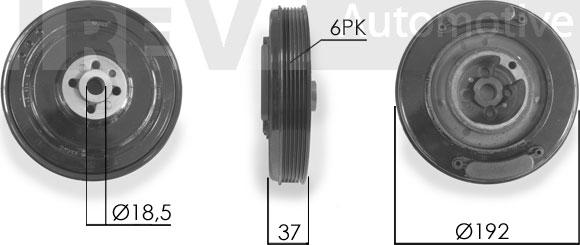 Trevi Automotive PC1011 - Belt Pulley, crankshaft car-mod.net