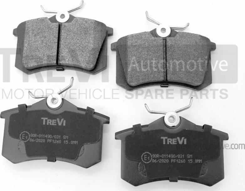Trevi Automotive PF1260 - Brake Pad Set, disc brake car-mod.net