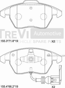 WXQP 341251 - Brake Pad Set, disc brake car-mod.net