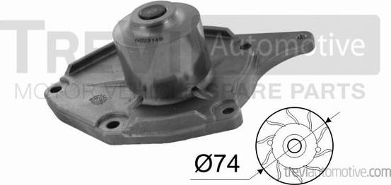 Trevi Automotive TP1077 - Water Pump car-mod.net