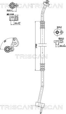 Triscan 9010 16042 - High / Low Pressure Line, air conditioning car-mod.net