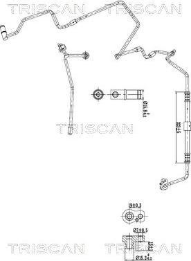 Triscan 9010 29019 - High / Low Pressure Line, air conditioning car-mod.net