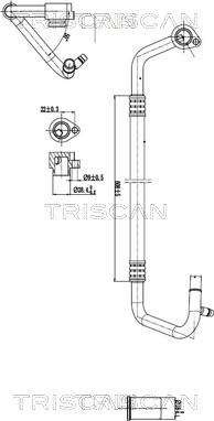 Triscan 9010 29022 - High / Low Pressure Line, air conditioning car-mod.net
