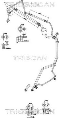 Triscan 9010 28089 - High / Low Pressure Line, air conditioning car-mod.net