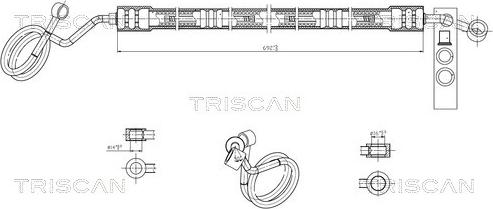 Triscan 8516 29032 - Hydraulic Hose, steering system car-mod.net