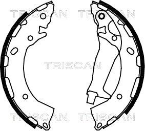 Triscan 8100 43014 - Drum Brake Shoe Set car-mod.net