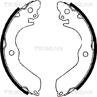 Triscan 8100 42533 - Drum Brake Shoe Set car-mod.net