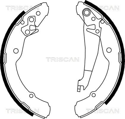 Triscan 8100 67631 - Drum Brake Shoe Set car-mod.net