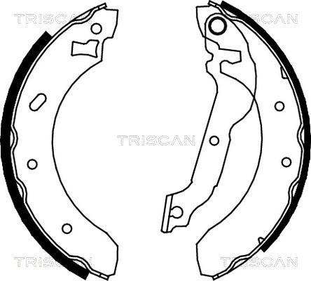 Triscan 8100 16537 - Drum Brake Shoe Set car-mod.net