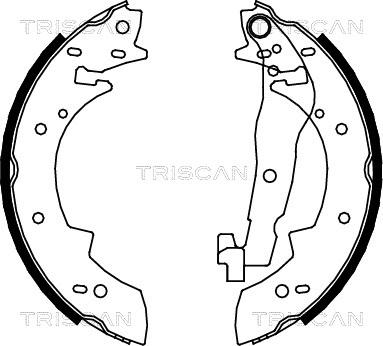 Triscan 8100 10447 - Drum Brake Shoe Set car-mod.net