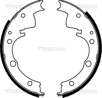 Triscan 8100 10436 - Drum Brake Shoe Set car-mod.net