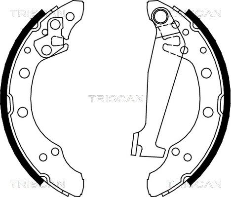 Triscan 8100 10520 - Drum Brake Shoe Set car-mod.net