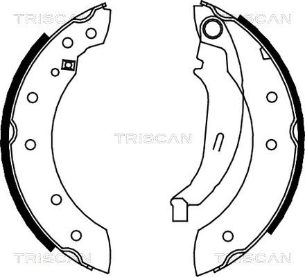 Triscan 8100 10572 - Drum Brake Shoe Set car-mod.net