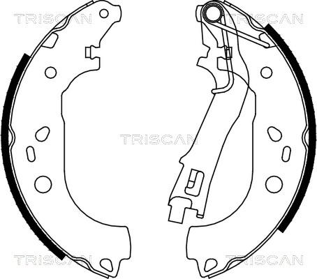 Triscan 8100 10028 - Drum Brake Shoe Set car-mod.net
