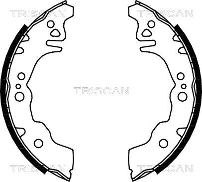 Triscan 8100 10027 - Drum Brake Shoe Set car-mod.net