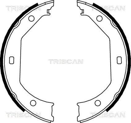 Triscan 8100 11638 - Drum Brake Shoe Set car-mod.net