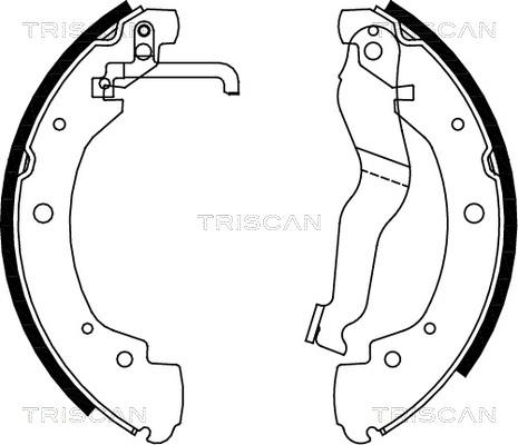 Triscan 8100 29549 - Drum Brake Shoe Set car-mod.net