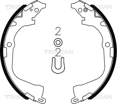 Triscan 8100 29003 - Drum Brake Shoe Set car-mod.net