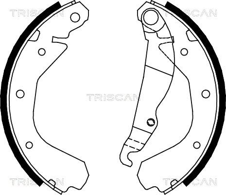 Triscan 8100 24409 - Drum Brake Shoe Set car-mod.net
