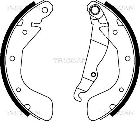 Triscan 8100 24540 - Drum Brake Shoe Set car-mod.net