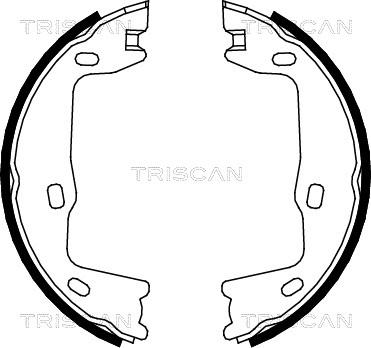 Triscan 8100 24005 - Brake Shoe Set, parking brake car-mod.net