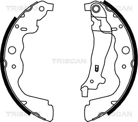 Triscan 8100 25004 - Drum Brake Shoe Set car-mod.net