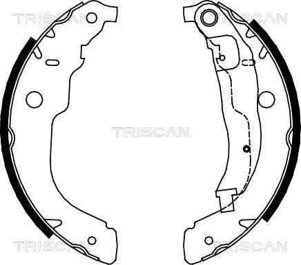 Triscan 8100 28053 - Drum Brake Shoe Set car-mod.net