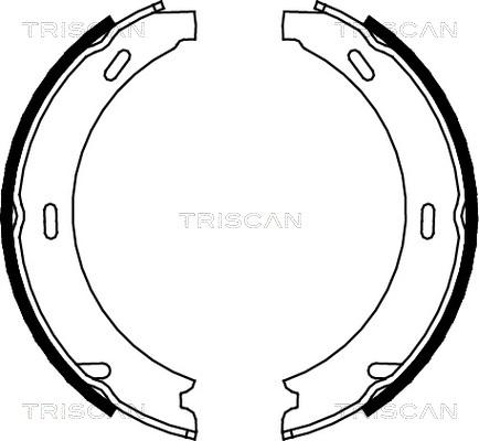 Triscan 8100 23412 - Drum Brake Shoe Set car-mod.net