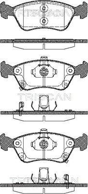 Triscan 8110 13018 - Brake Pad Set, disc brake car-mod.net