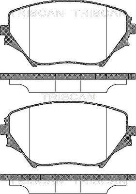 Triscan 8110 13024 - Brake Pad Set, disc brake car-mod.net