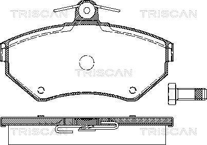 Triscan 8110 29010 - Brake Pad Set, disc brake car-mod.net
