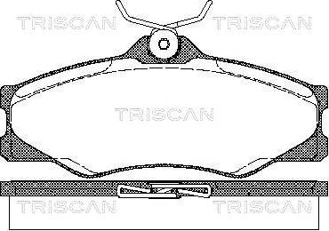 Triscan 8110 29845 - Brake Pad Set, disc brake car-mod.net